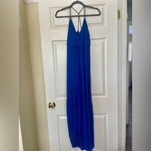 Elegant Blue Maxi Dress